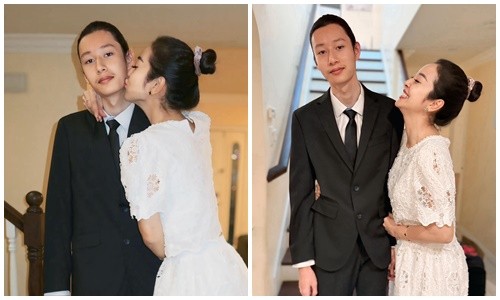Jennifer Phạm bất ngờ vì con trai cao vọt