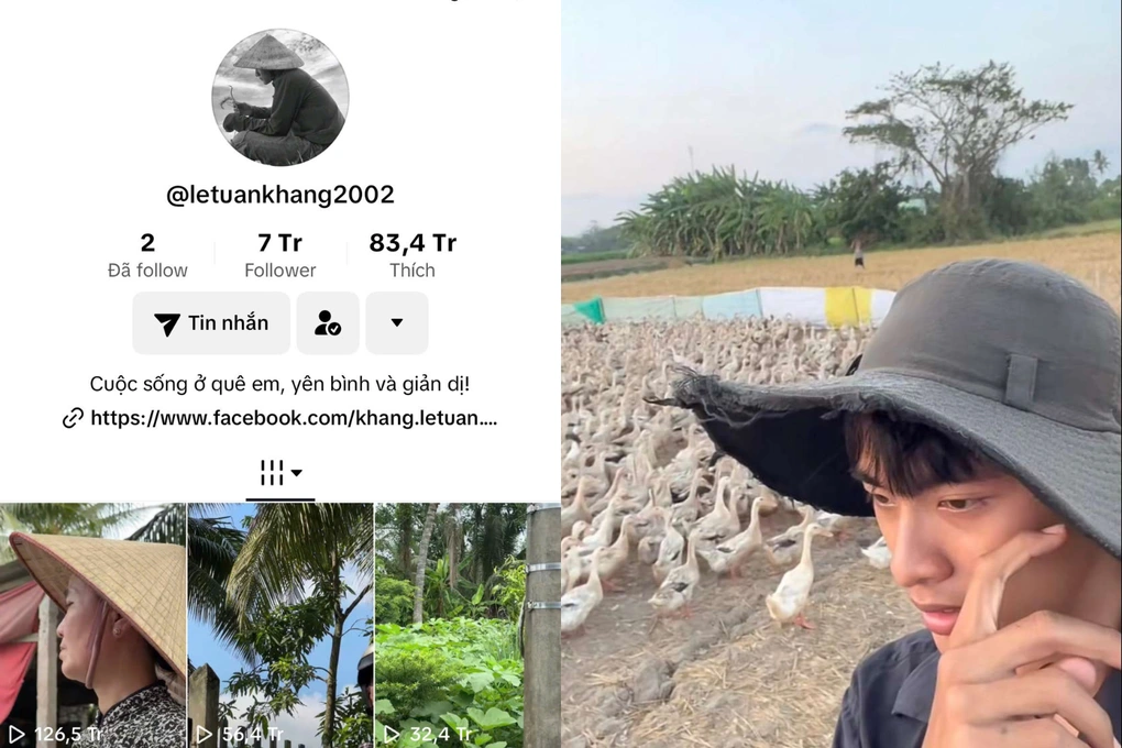 Đu trend ‘đám giỗ bên cồn’ hơn 11 triệu lượt theo dõi 'chàng chăn vịt' Lê Tuấn Khang 