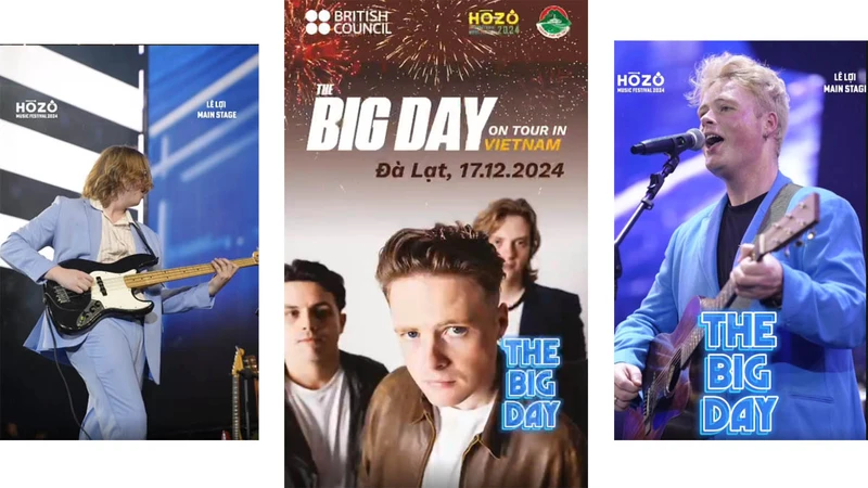 The Big Day biểu diễn miễn phí tại trung tâm Đà Lạt vào tối nay 17.12.2024