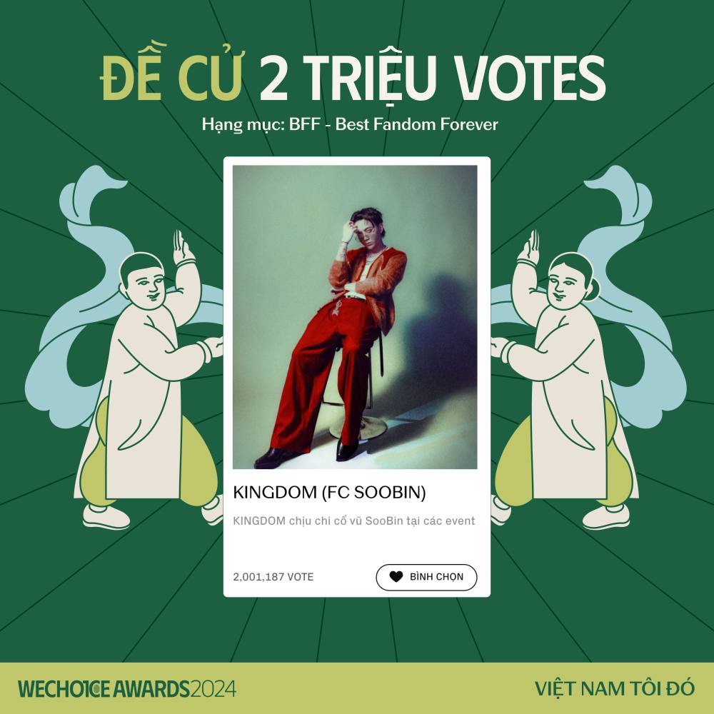 Soobin dẫn đầu áp đảo tại WeChoice Awards 2024, liệu Quang Hùng MasterD có thể tạo cú lội ngược dòng?