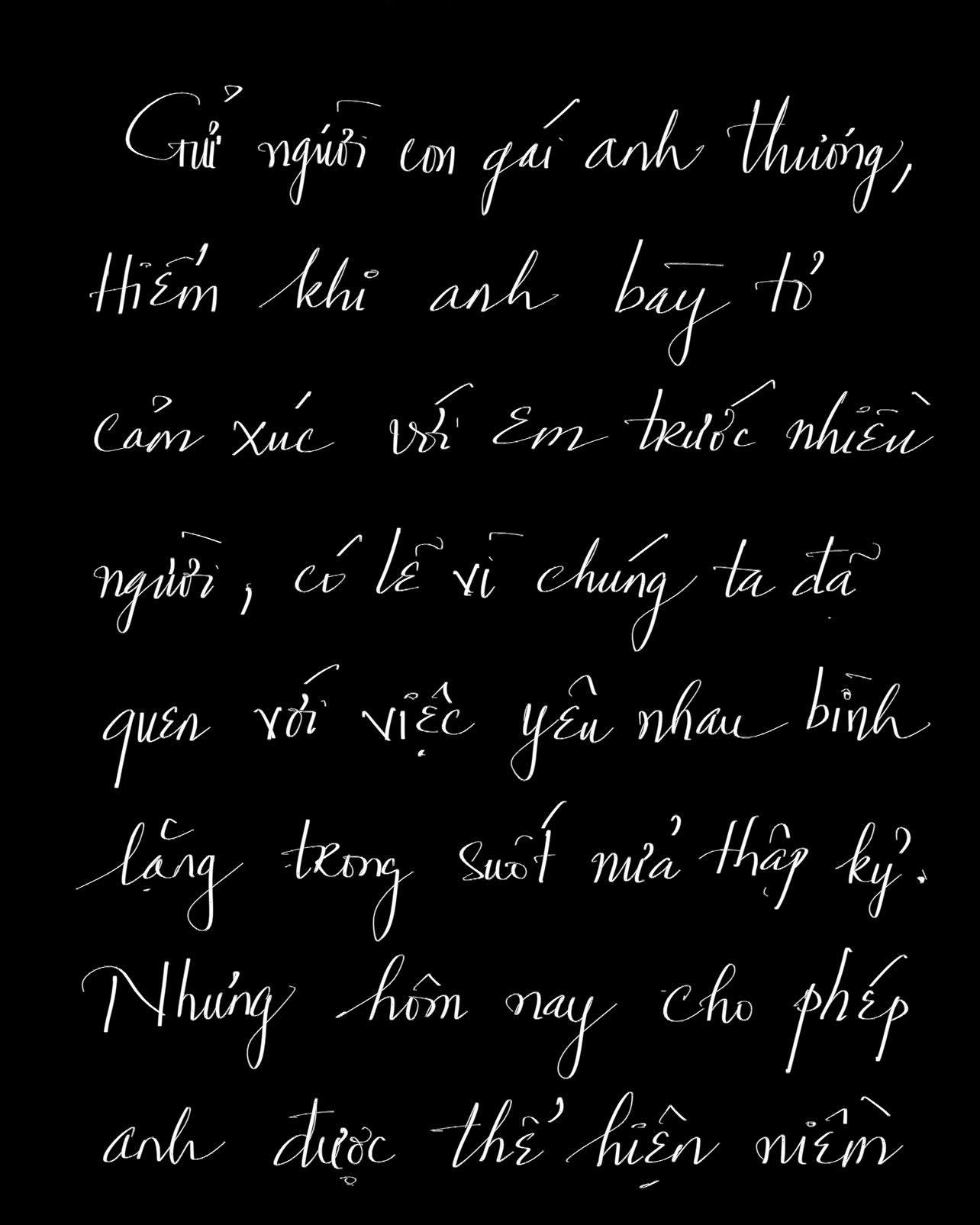 Vũ Cát Tường gửi thư tay đầy xúc cảm đến bạn đời trước lễ thành đôi