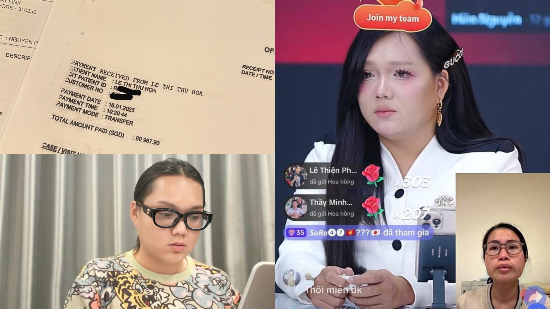 Phạm Thoại tung sao kê đối chất cùng mẹ bé Bắp trên livestream về ồn ào 16.7 tỷ đồng