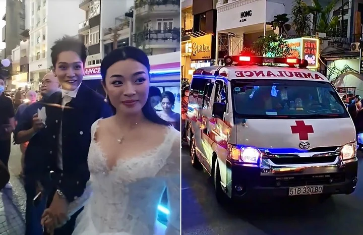 Đoàn phim gây tranh cãi khi dùng xe cứu thương chở dàn diễn viên